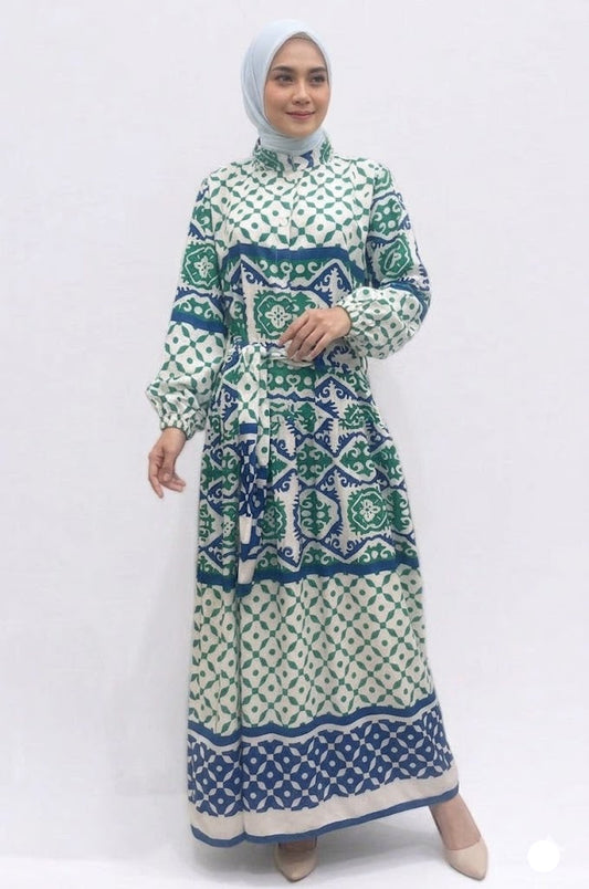 Turkish Style Dress-Green