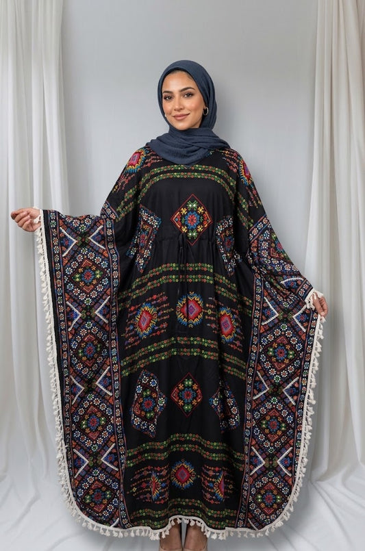 Printed Farasha Design Abaya