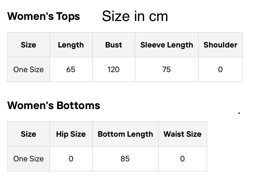 Size guide