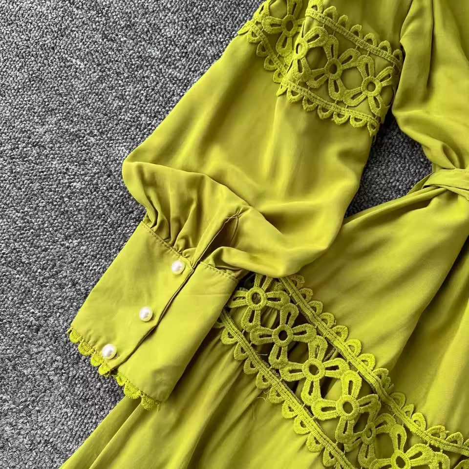 Green Lace Dress