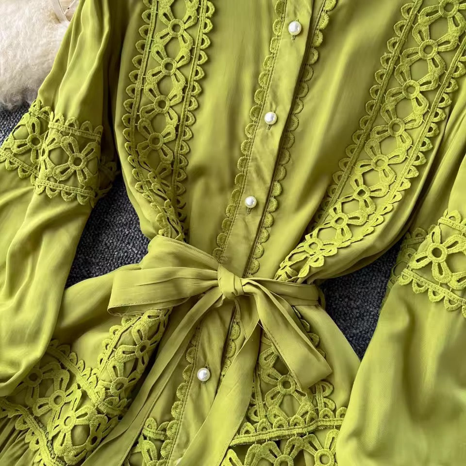 Green Lace Dress