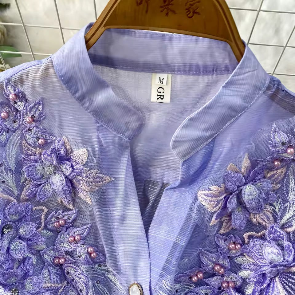 3D Designed Flower Dress-2 Colors