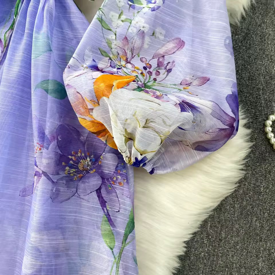 3D Designed Flower Dress-2 Colors