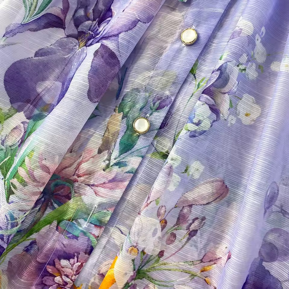 3D Designed Flower Dress-2 Colors