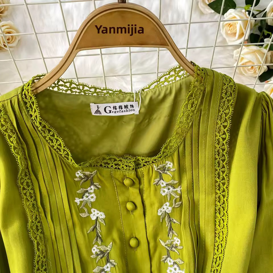 Embroided Floral Dress