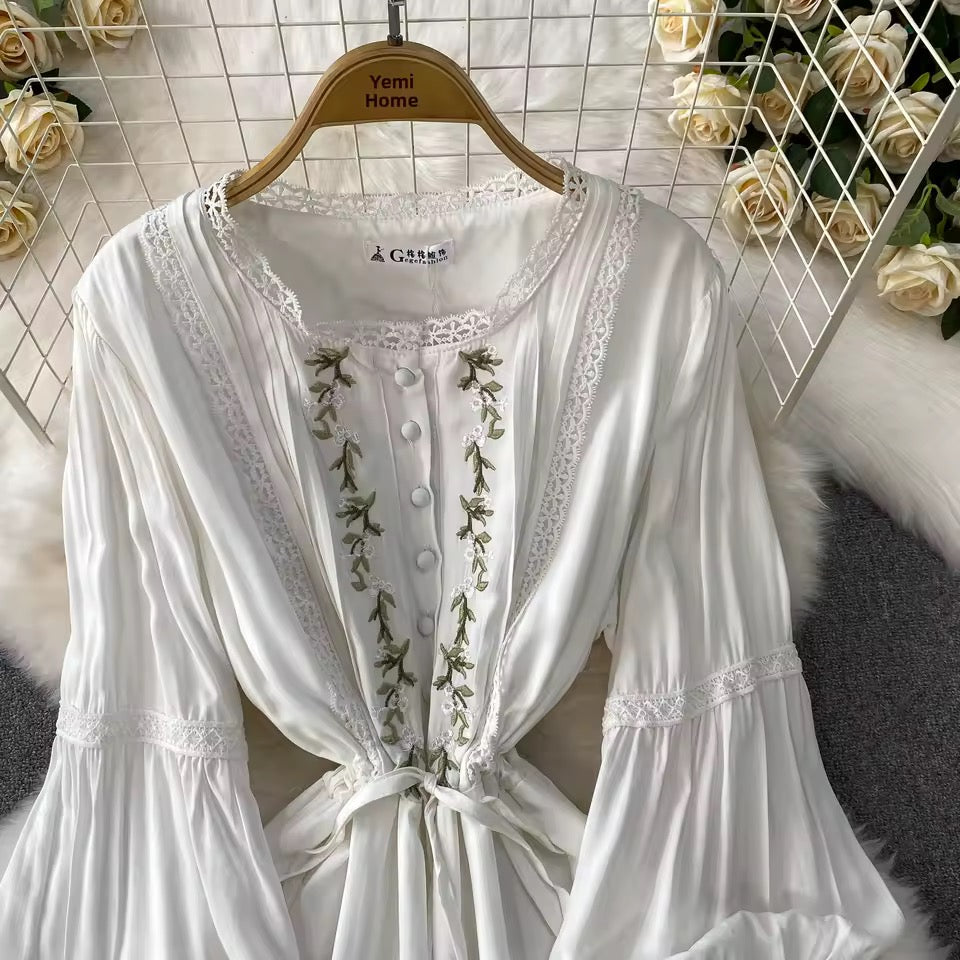 Embroided Floral Dress