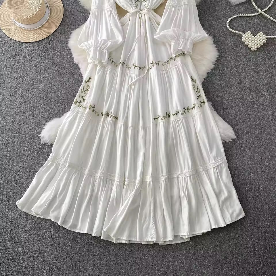 Embroided Floral Dress