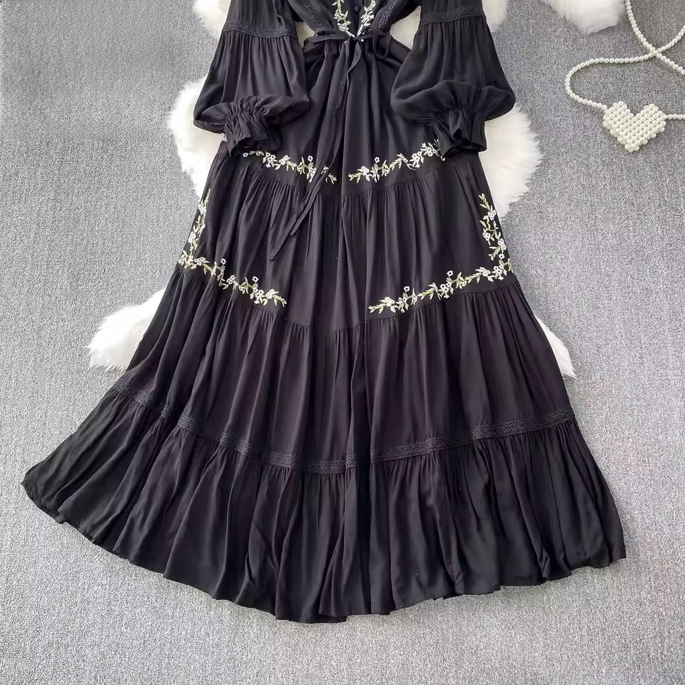 Embroided Floral Dress