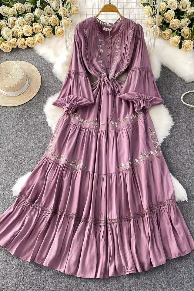 Embroided Floral Dress