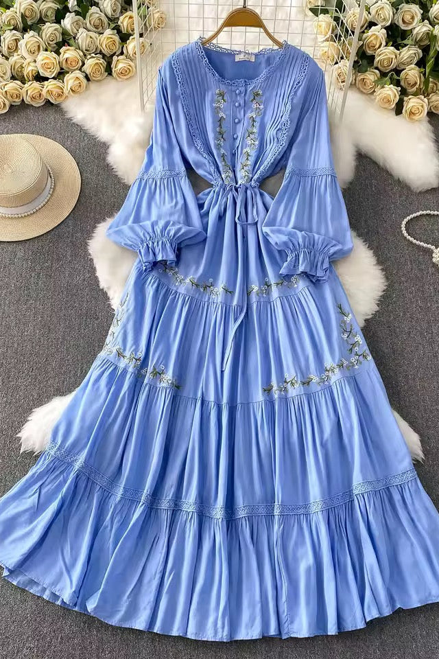 Embroided Floral Dress