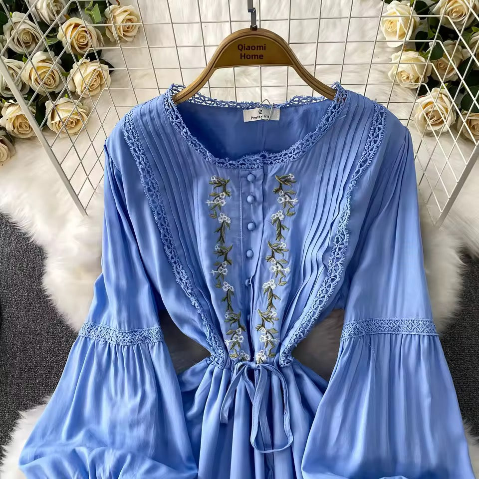 Embroided Floral Dress
