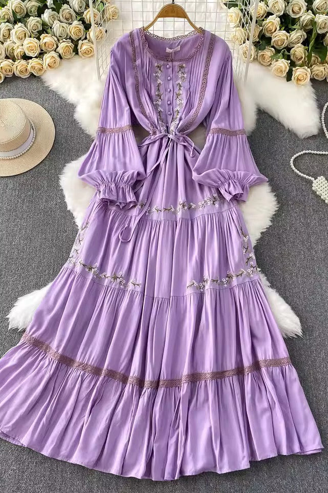Embroided Floral Dress