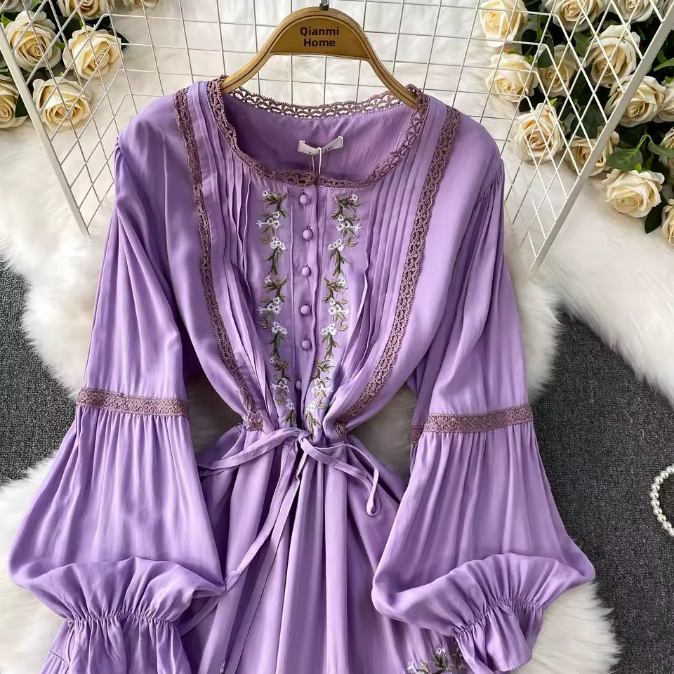 Embroided Floral Dress