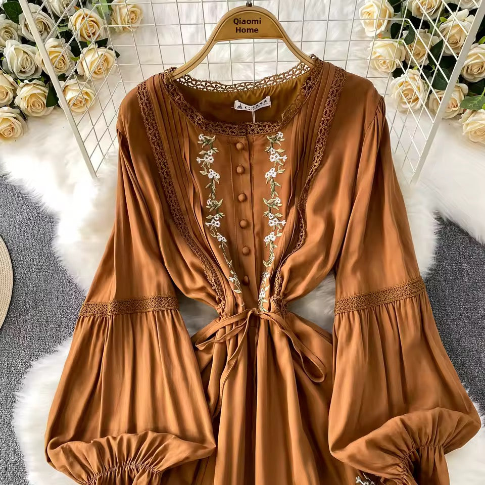Embroided Floral Dress