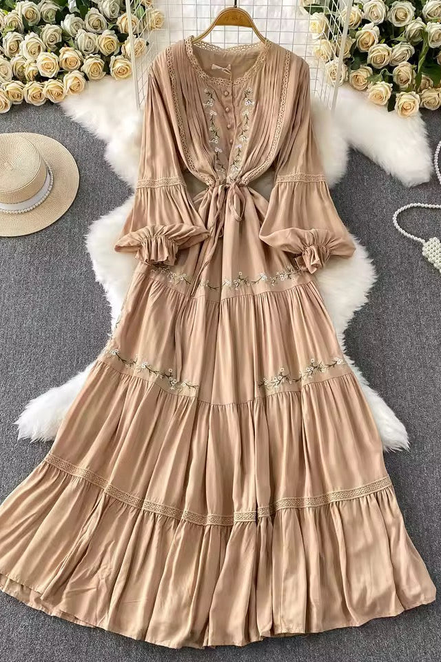 Embroided Floral Dress
