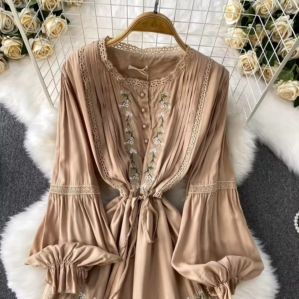 Embroided Floral Dress
