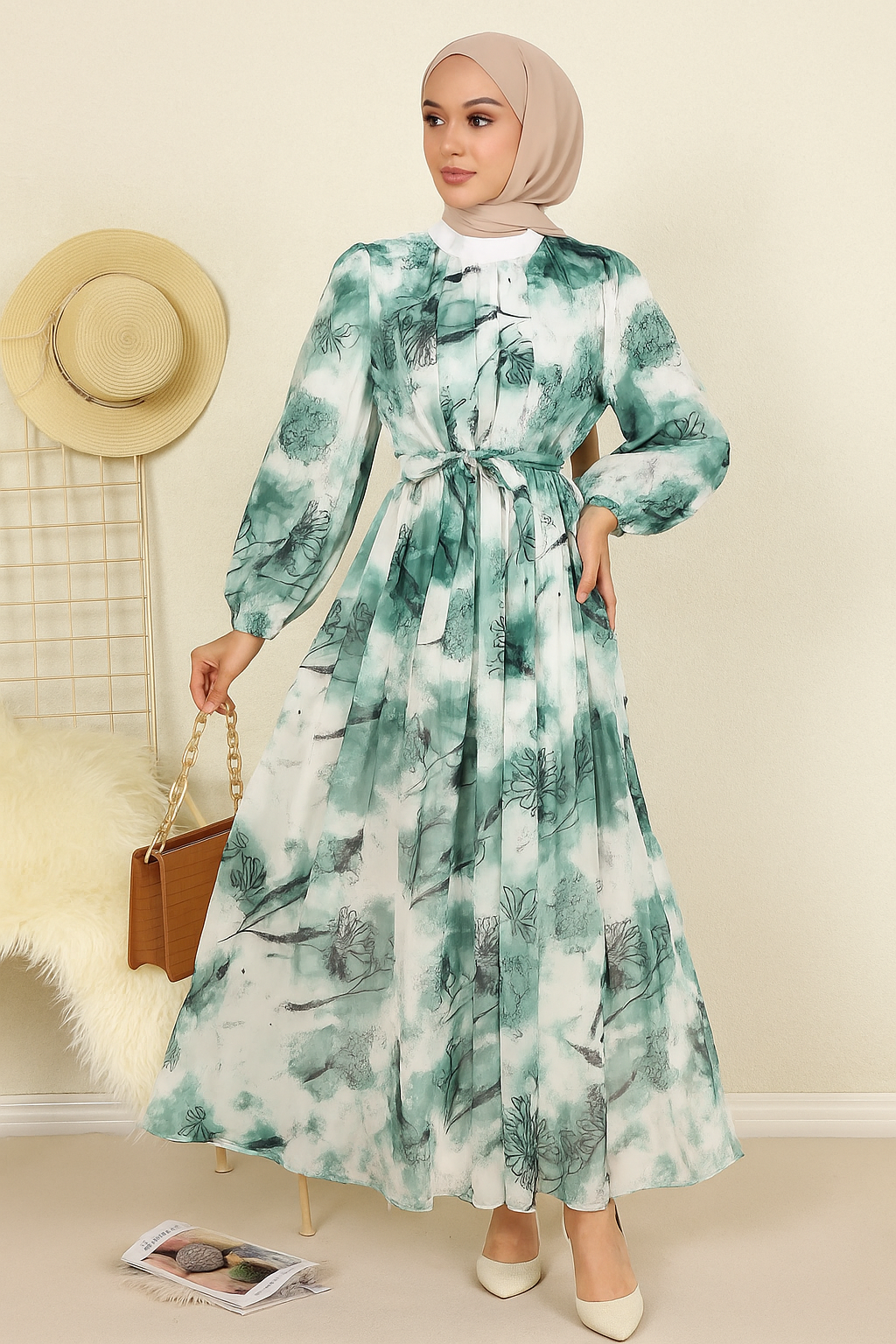 Chiffon Printed Dress