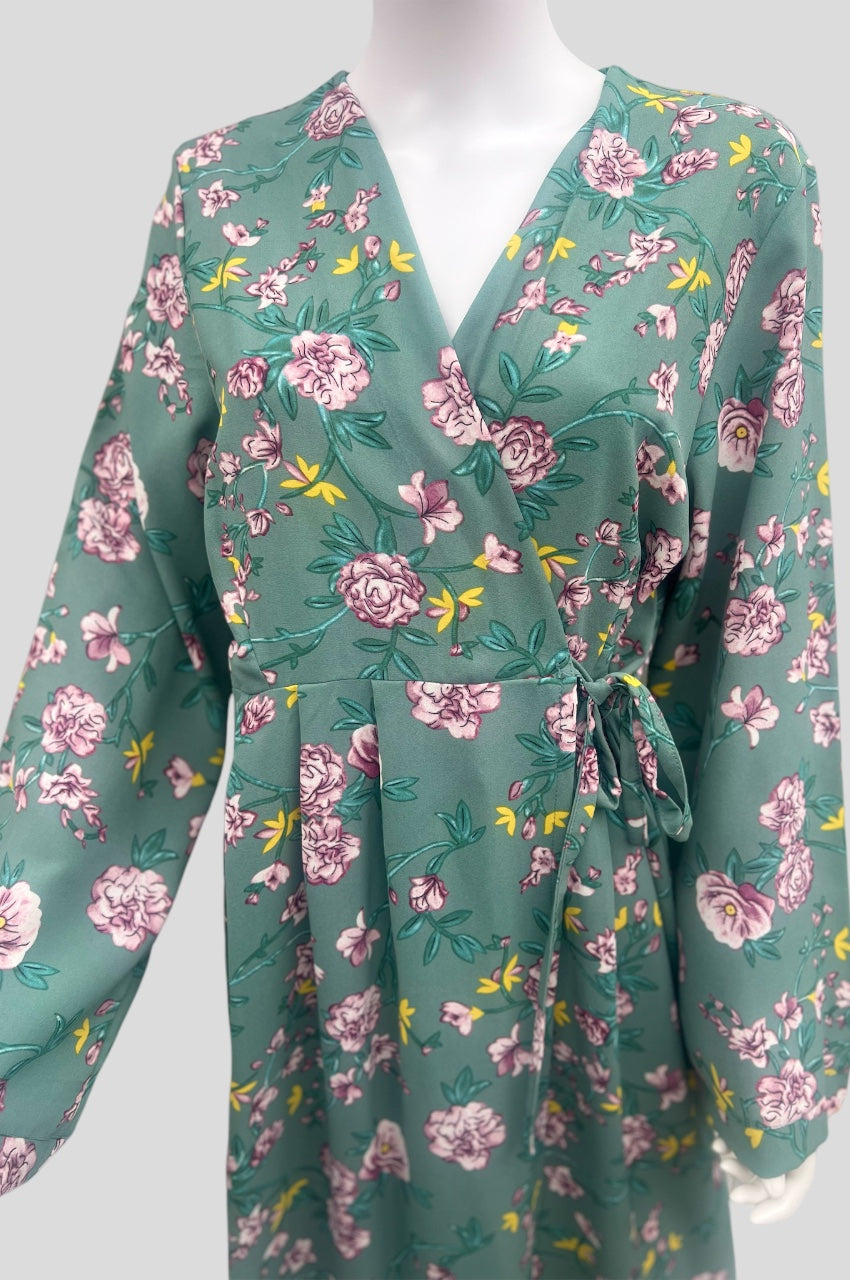 Wrap Floral Dress