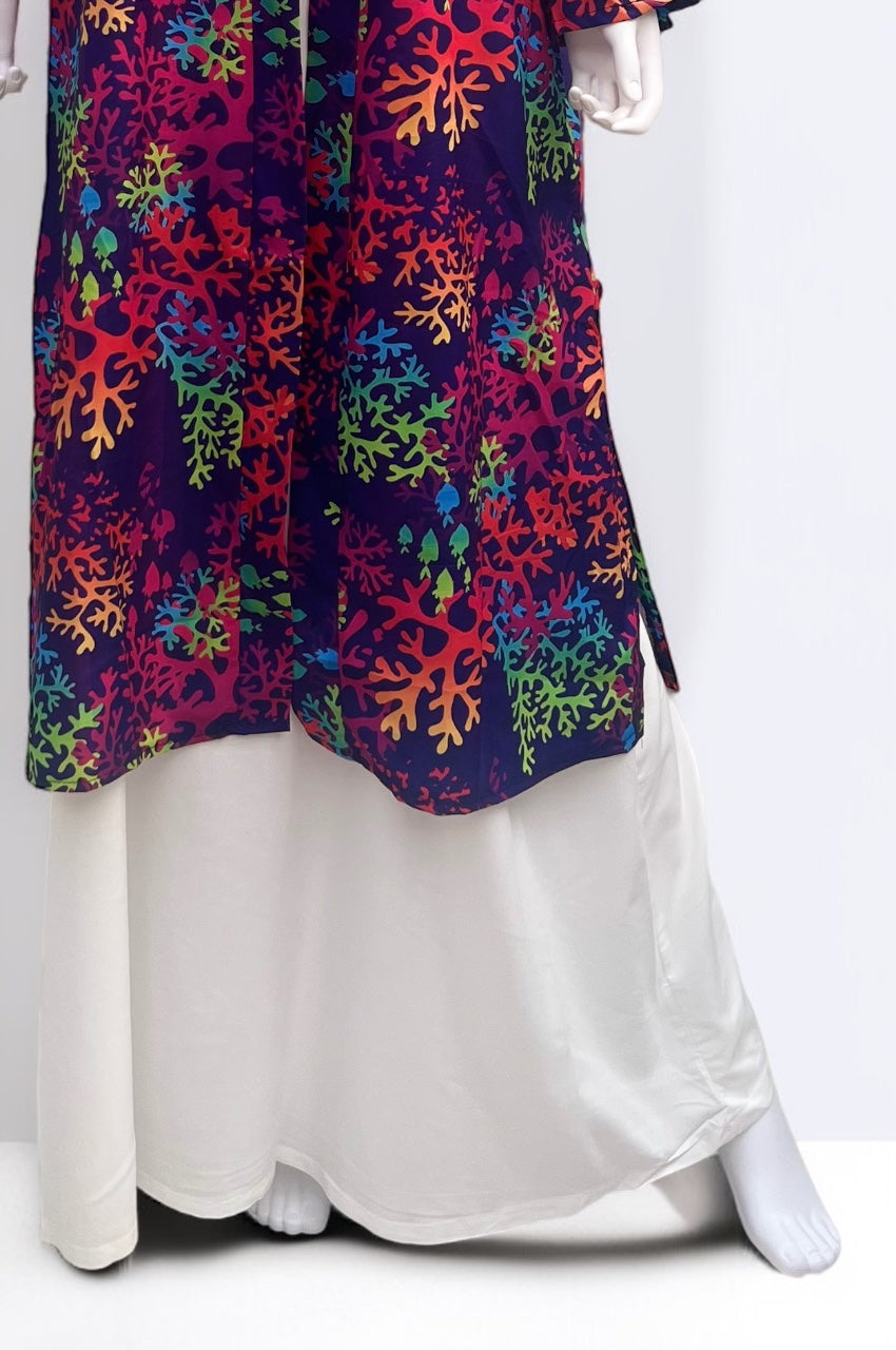 Colorful Printed Cardigan