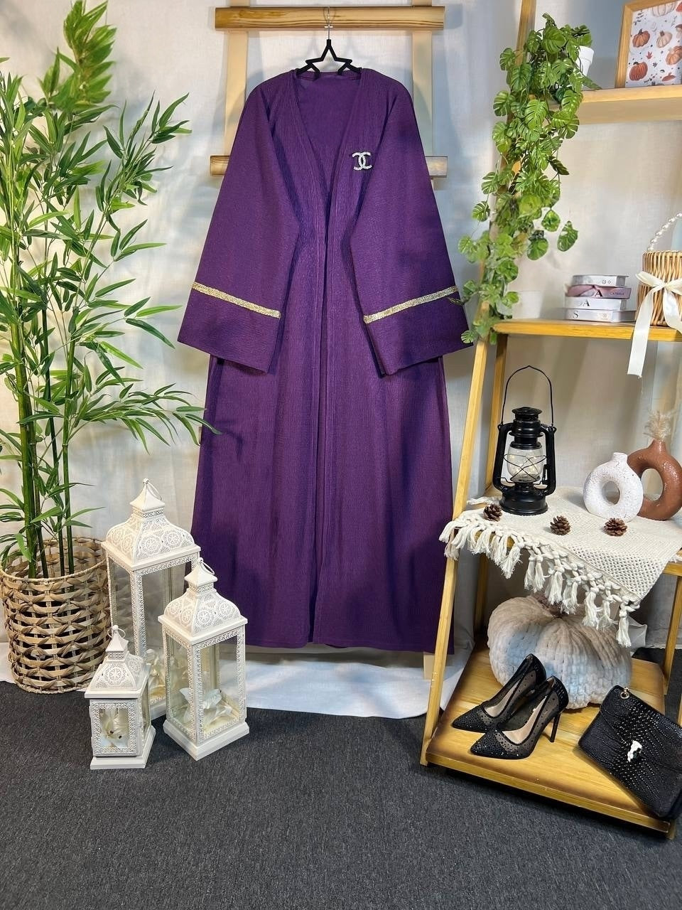 Abaya Set (NO Brooch Pin)