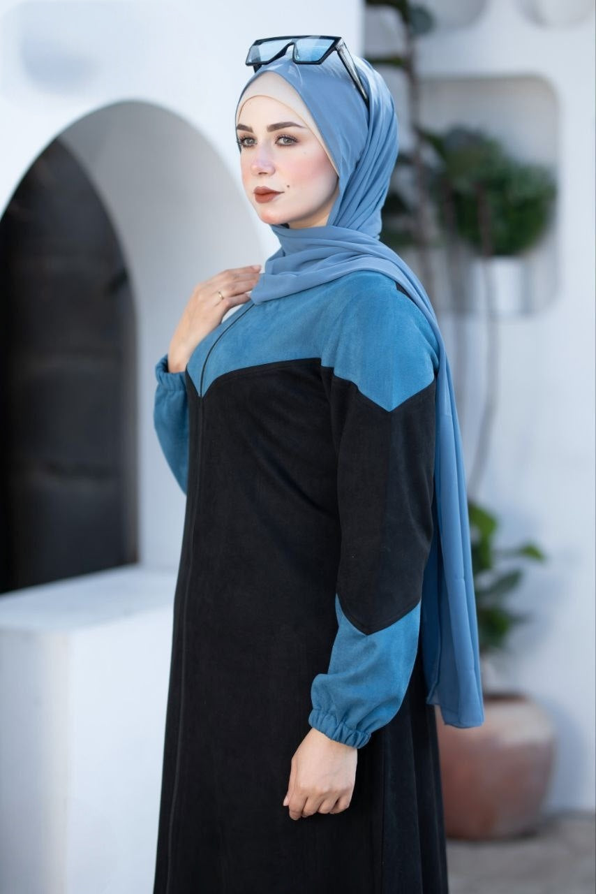 Two Colors Dress/Abaya