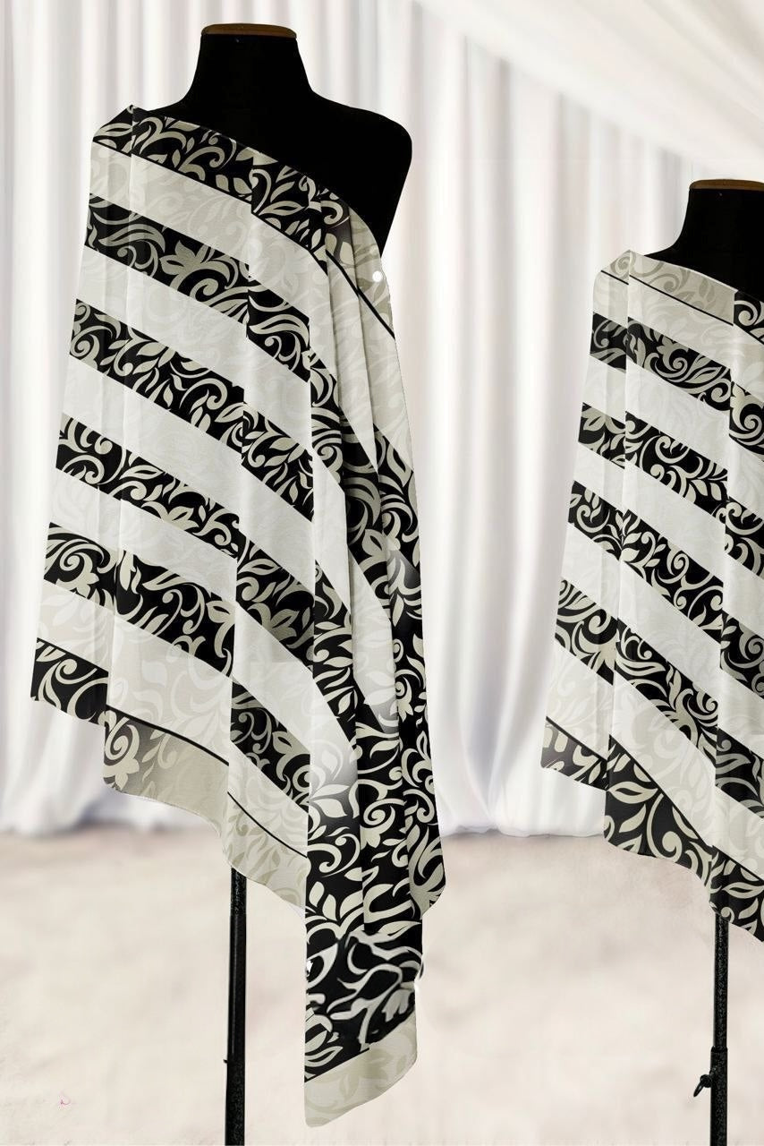 Digital Crepe Chiffon Scarf 2