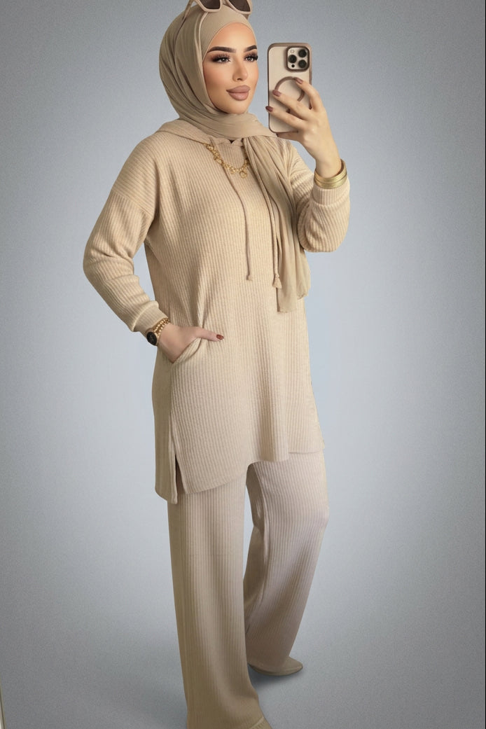 Two Pieces Suit - Beige