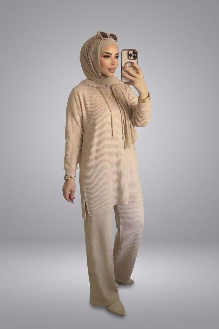 Two Pieces Suit - Beige