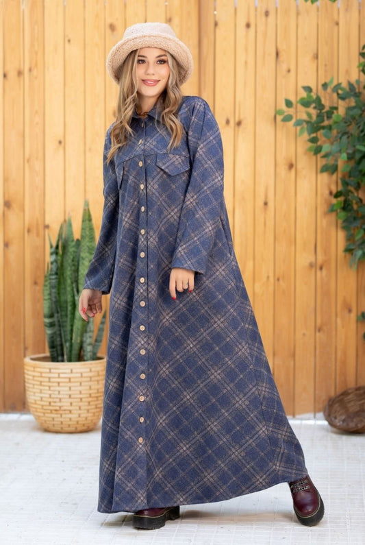 Checkered Elegant Dress-Design 1