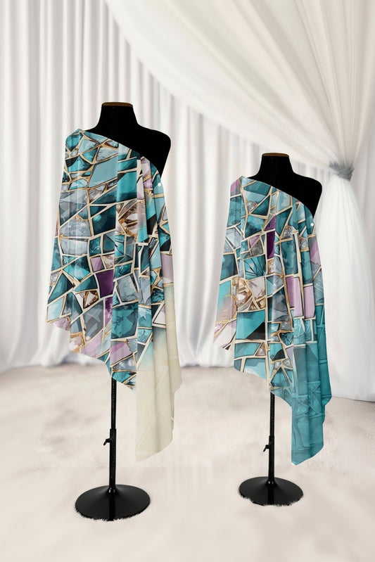 Digital Crepe Chiffon Scarf 4