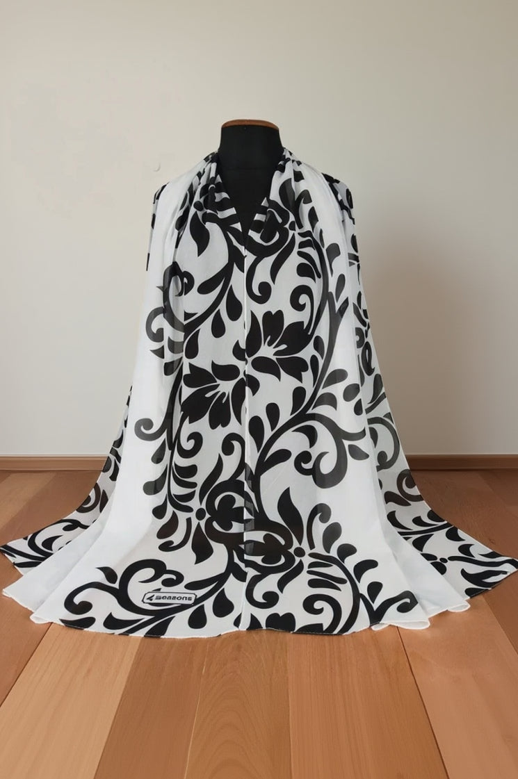 Digital Crepe Chiffon Scarf 5