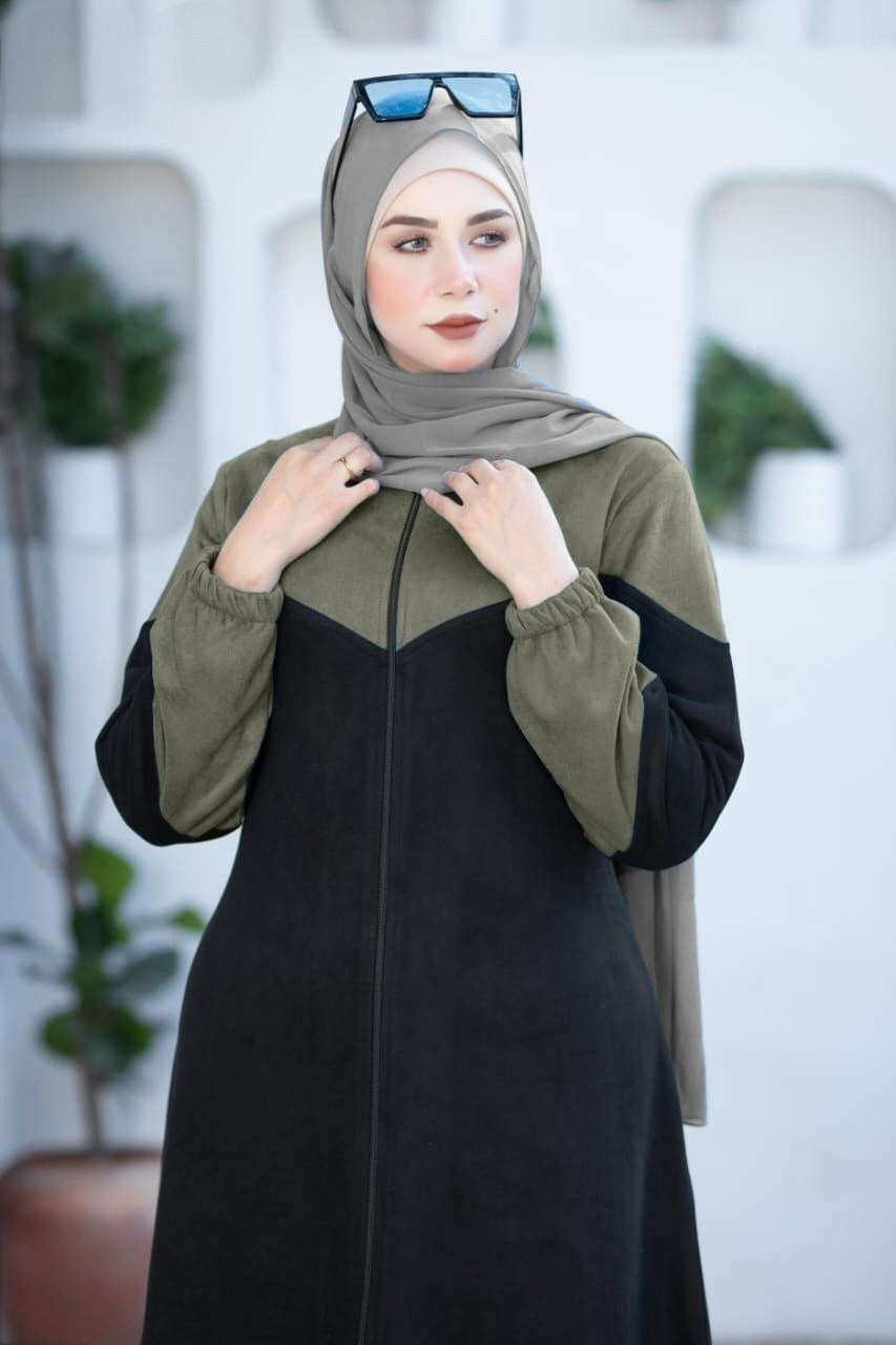 Two Colors Dress/Abaya