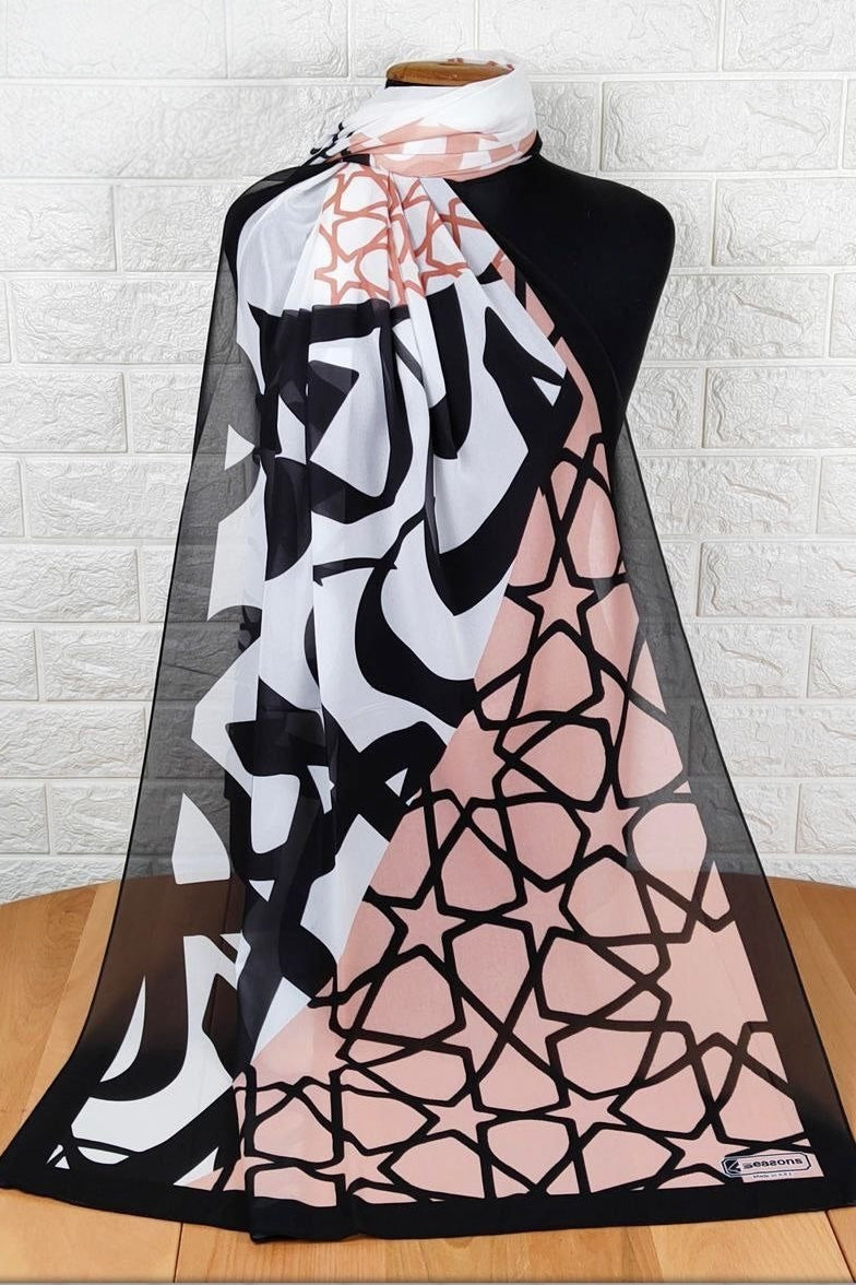 Digital Crepe Chiffon Scarf 8