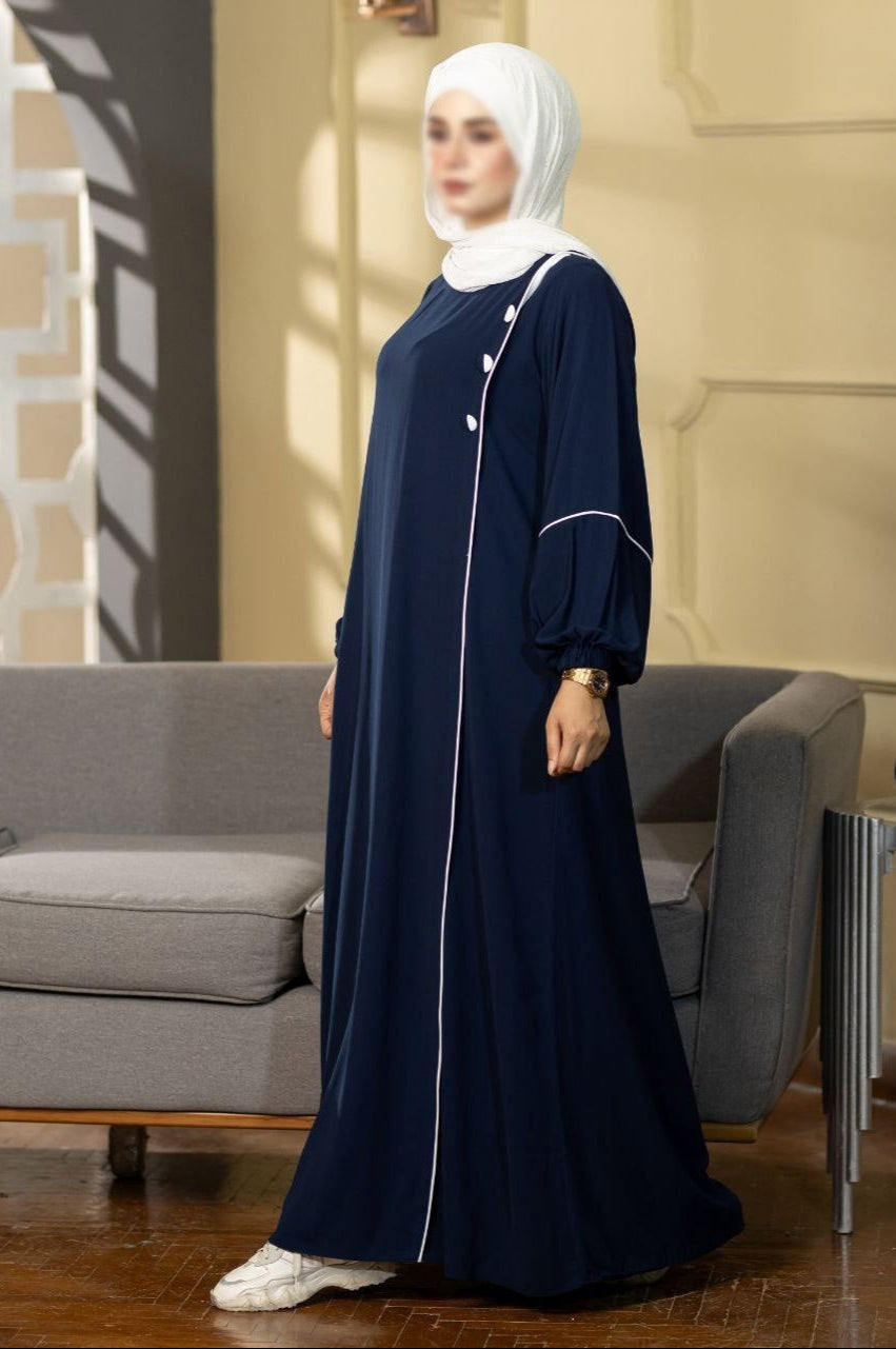 Puffed Sleeves Abaya (7 Colors)