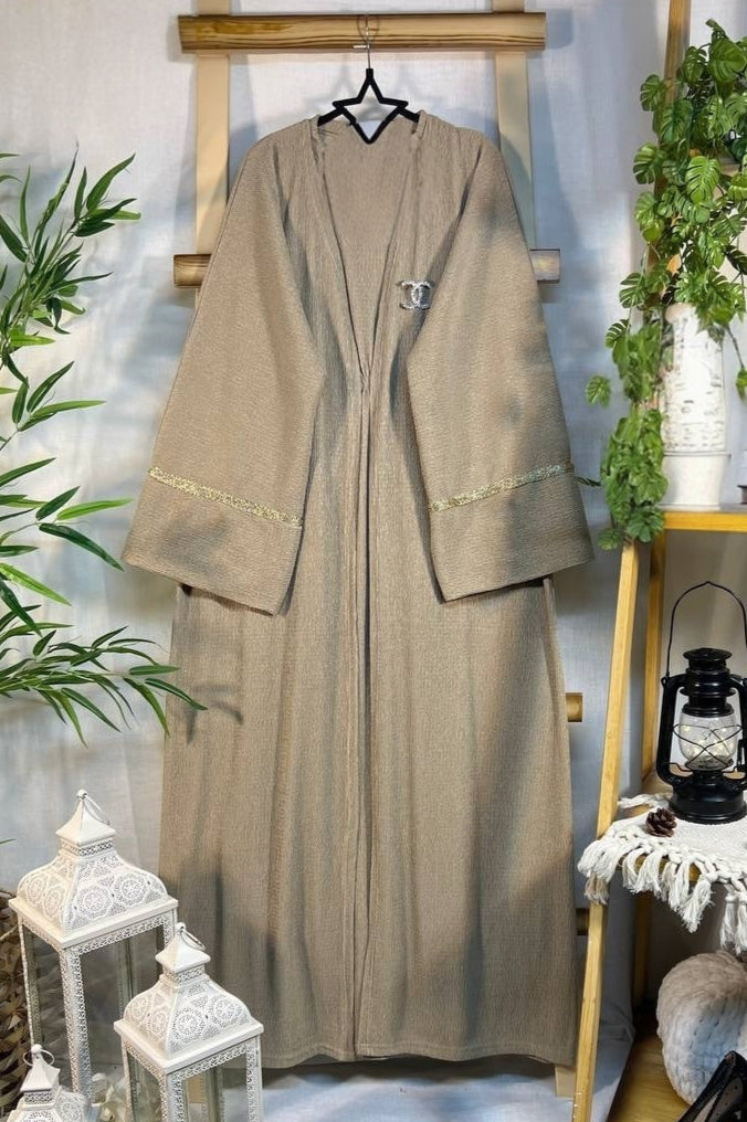 Plus Size Abaya Set(NO Brooch Pin)