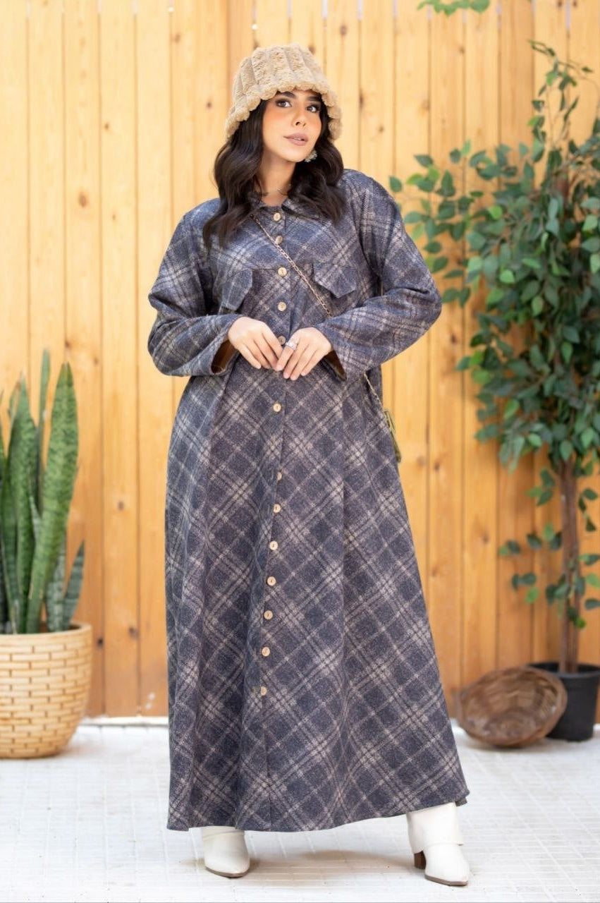 Checkered Elegant Dress-Design 1