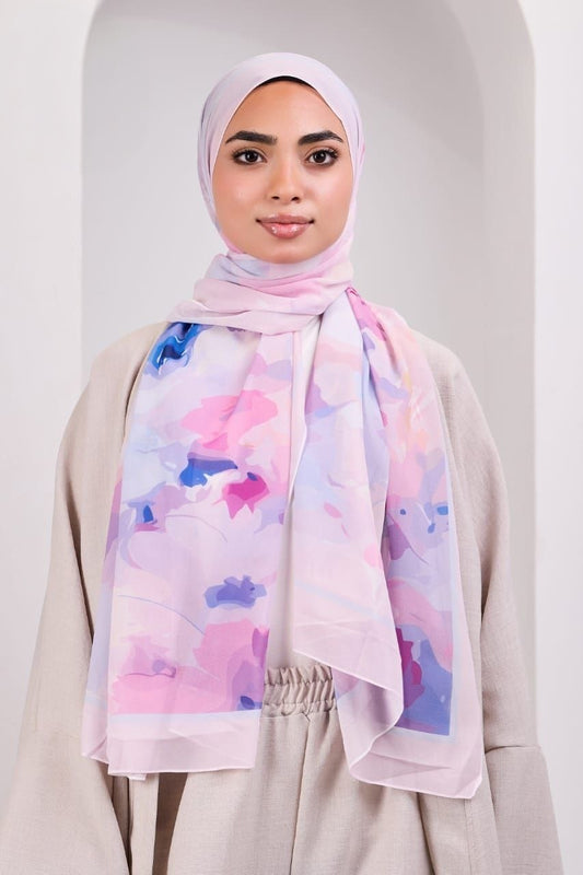 Crepe Chiffon Scarf 1