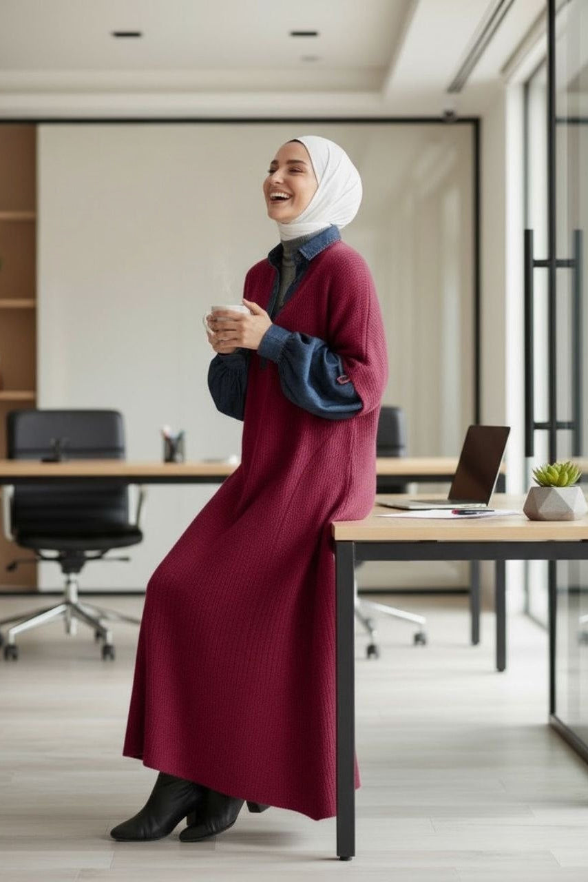 Knit Dress - Red