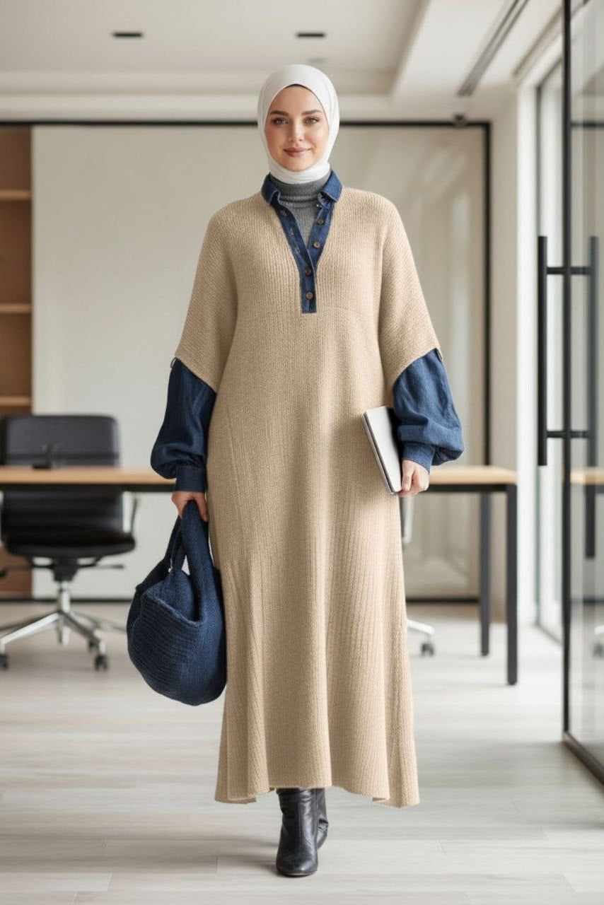 Knit Dress - Beige