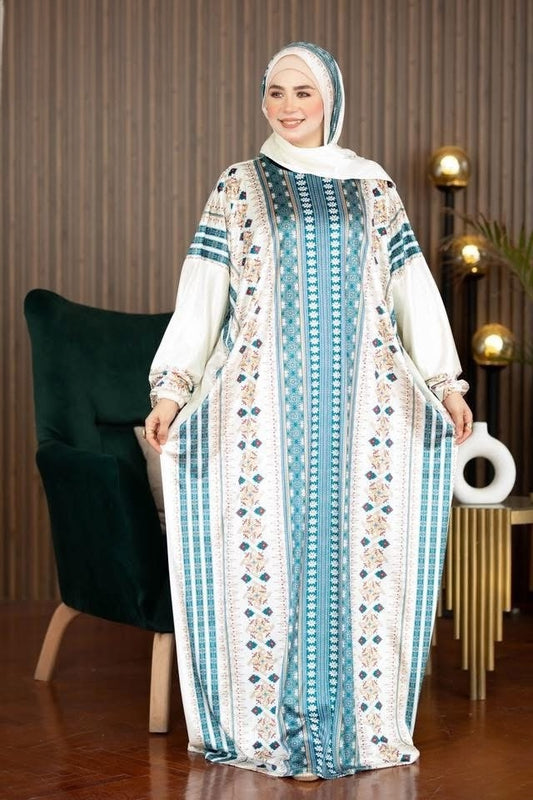 Printed Winter Prayer Dress 4