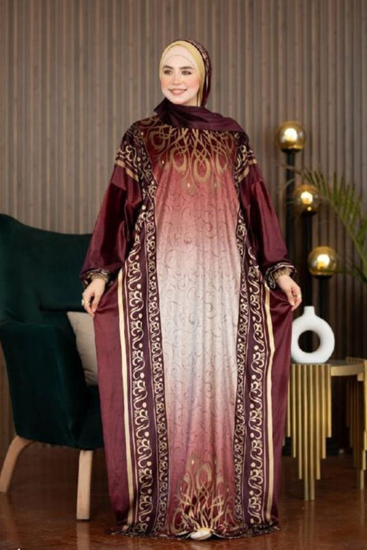 Printed Winter Prayer Dress 10