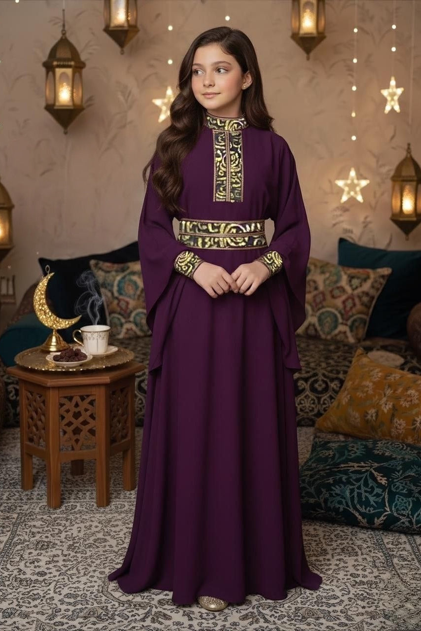 Girls Abaya With Belt