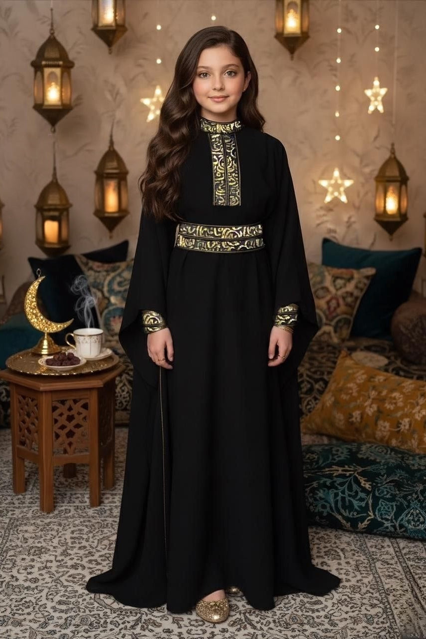 Girls Abaya With Belt