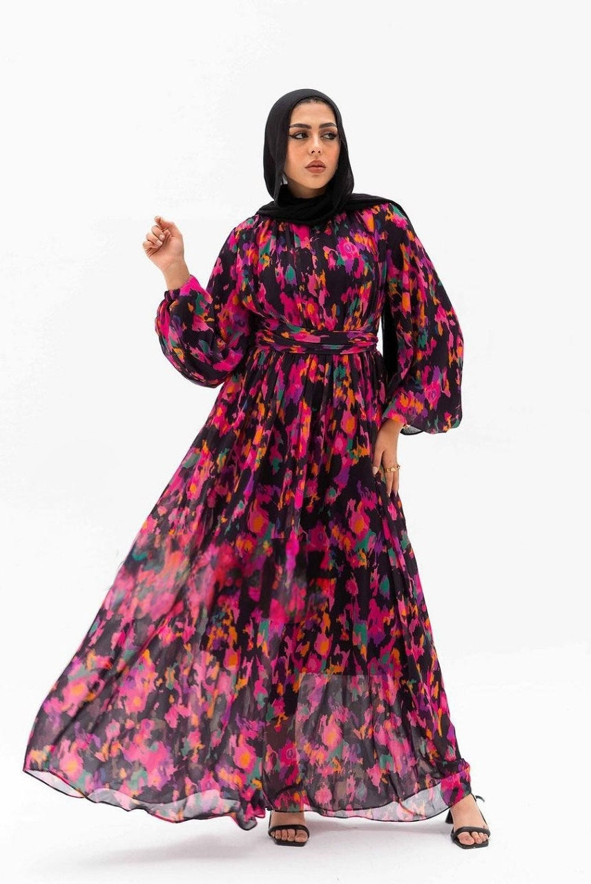 Chiffon Printed Dress