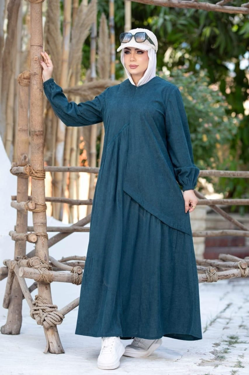 Rib Velvet Dress