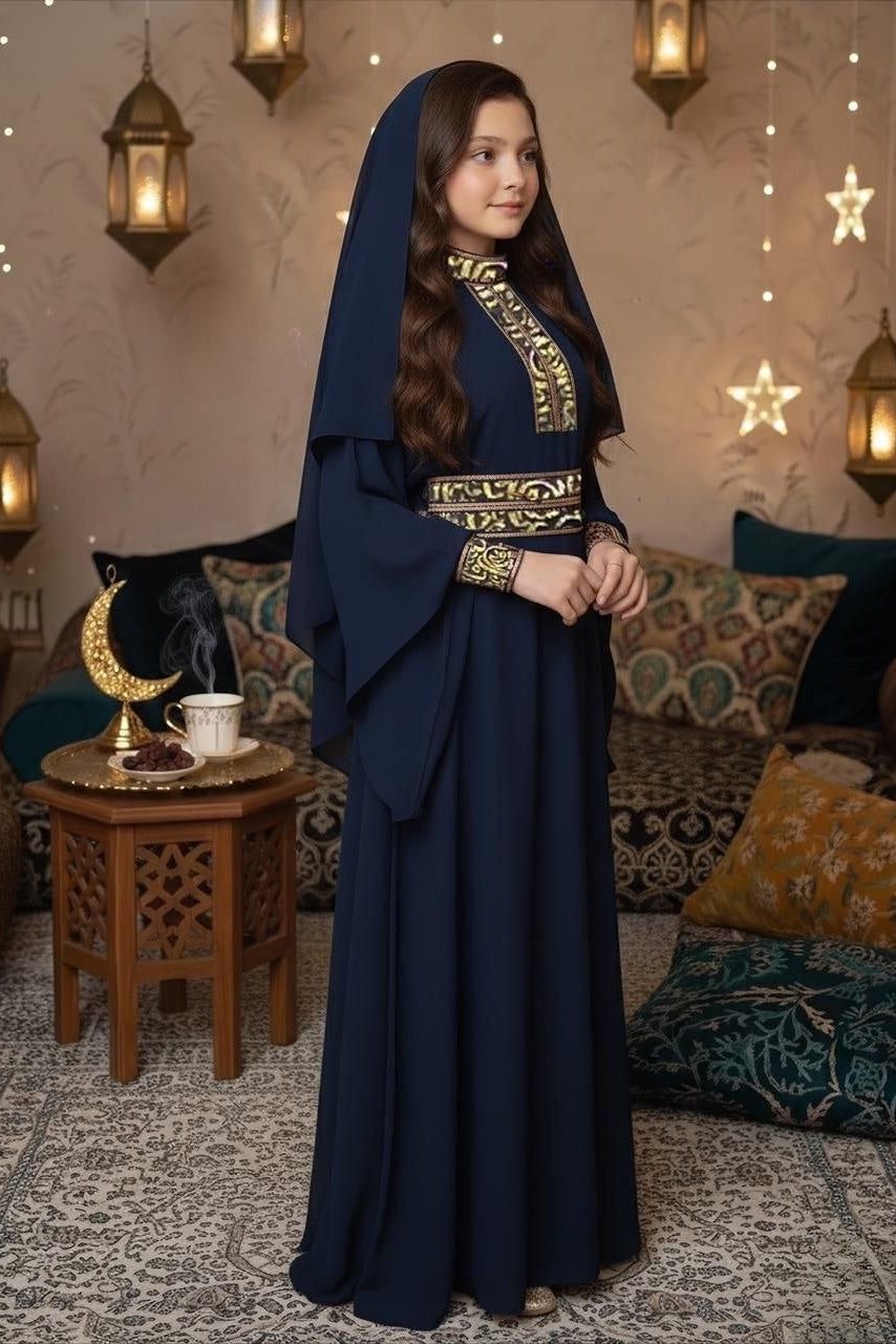 Girls Abaya With Belt
