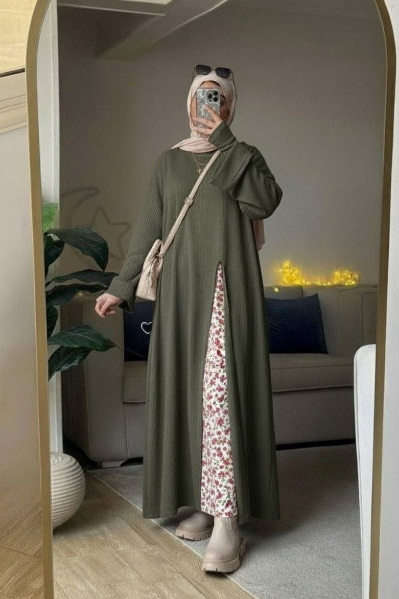 Three Pieces Skirt Set - Green