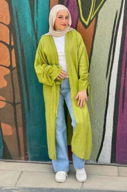 Plain Open Cardigan