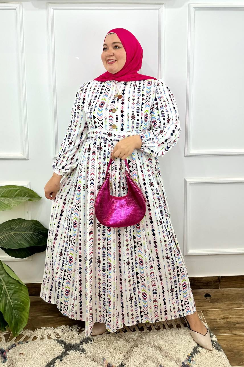 Plus size Printed Dress