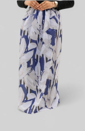 Blue Printed Portable Prayer Skirt